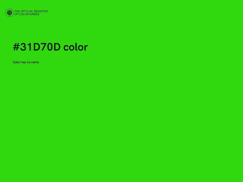 #31D70D color image