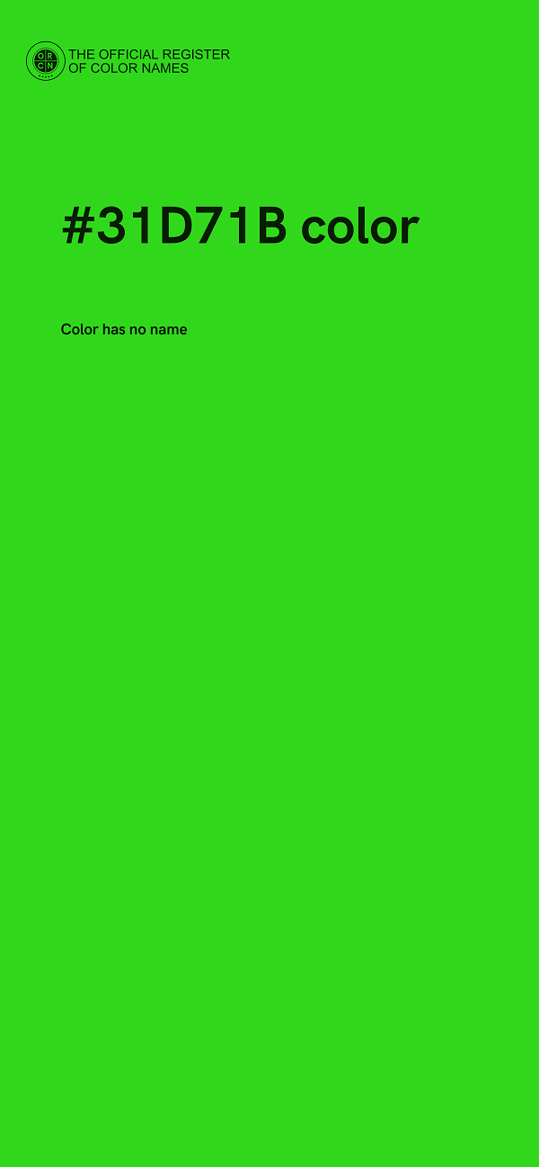 #31D71B color image
