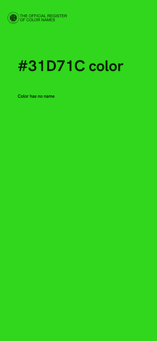 #31D71C color image