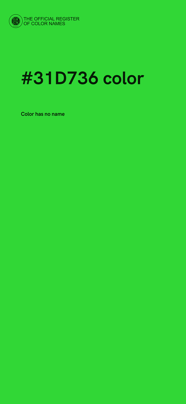 #31D736 color image