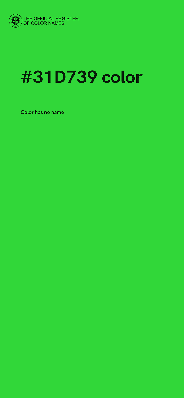 #31D739 color image