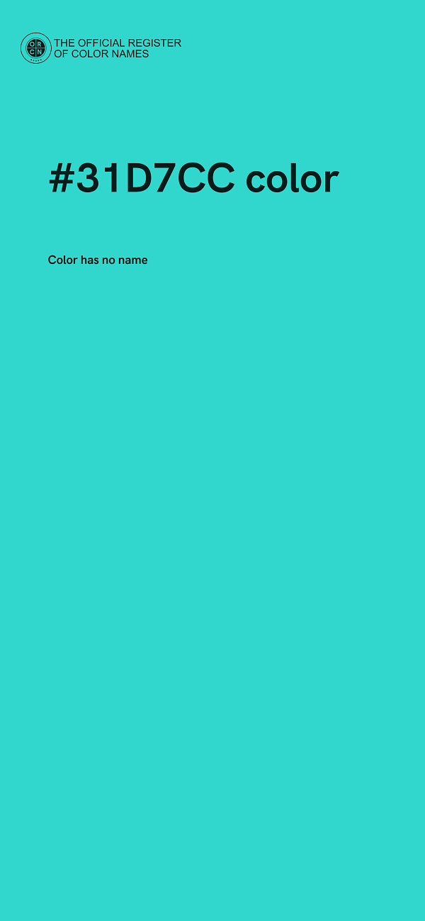 #31D7CC color image