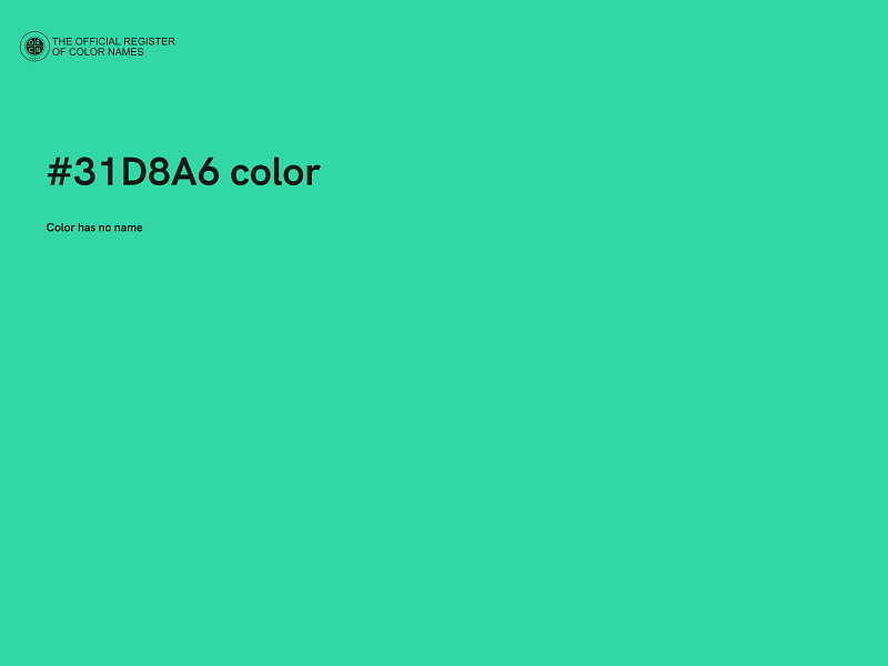 #31D8A6 color image