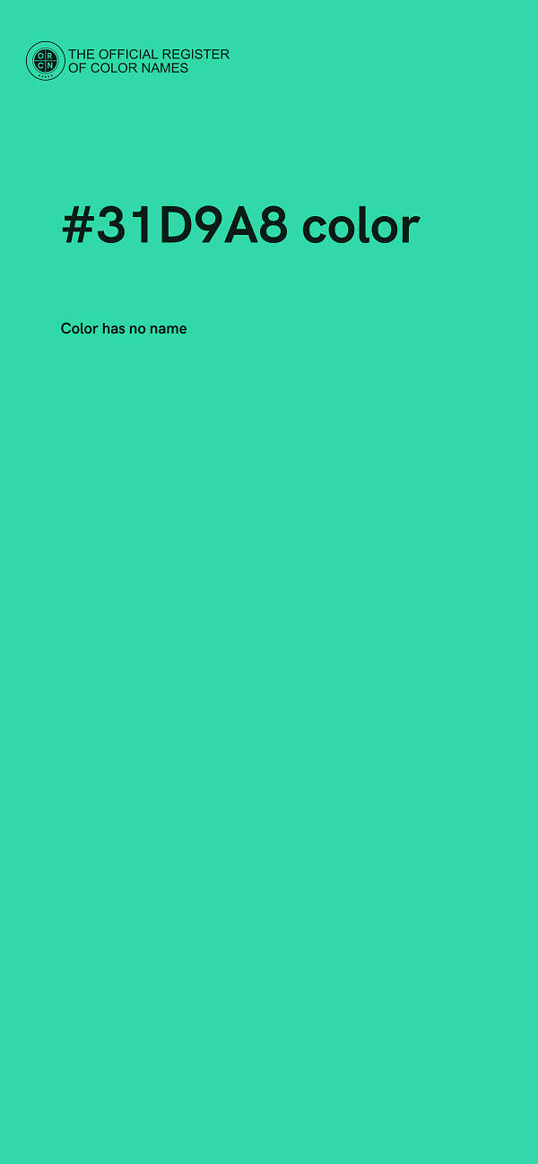 #31D9A8 color image