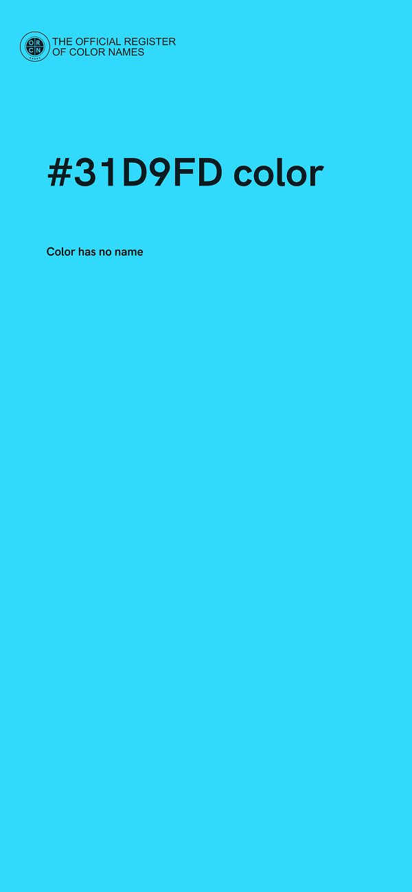 #31D9FD color image