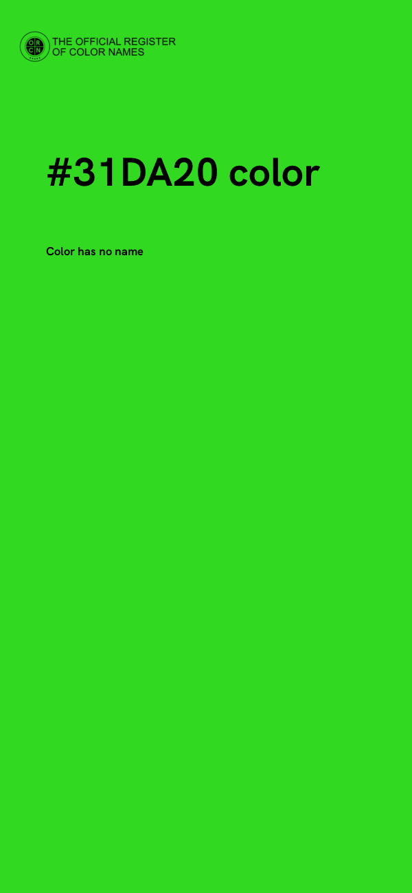 #31DA20 color image