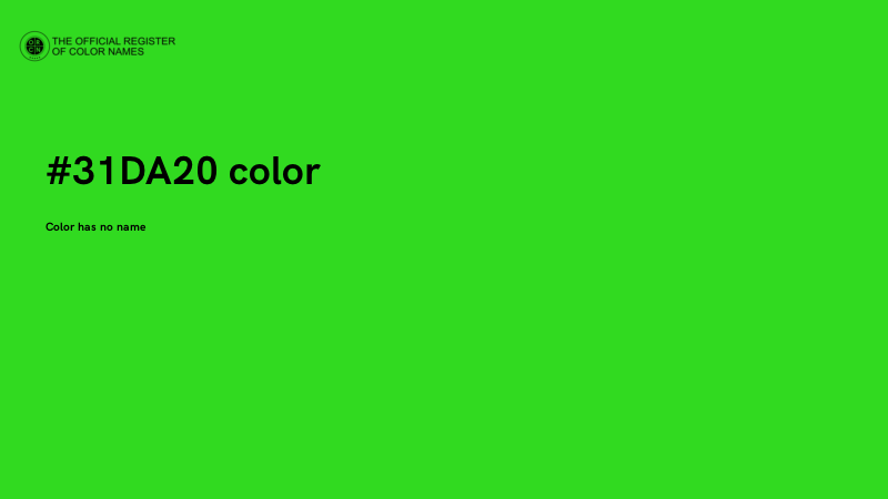 #31DA20 color image