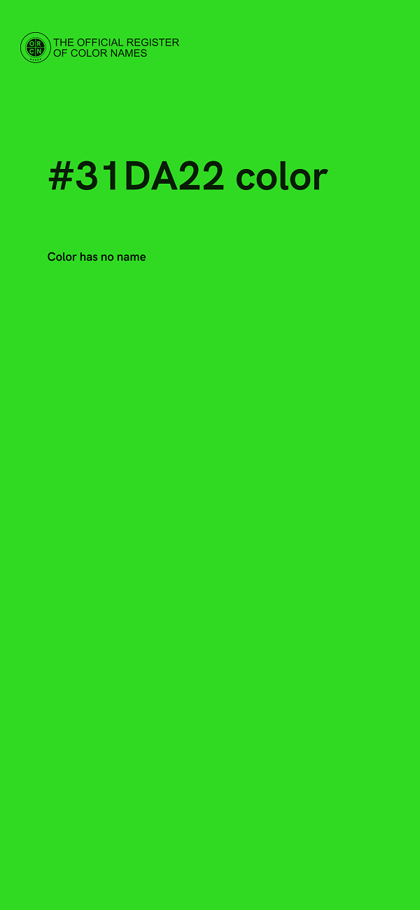 #31DA22 color image