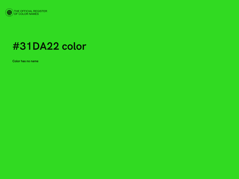 #31DA22 color image