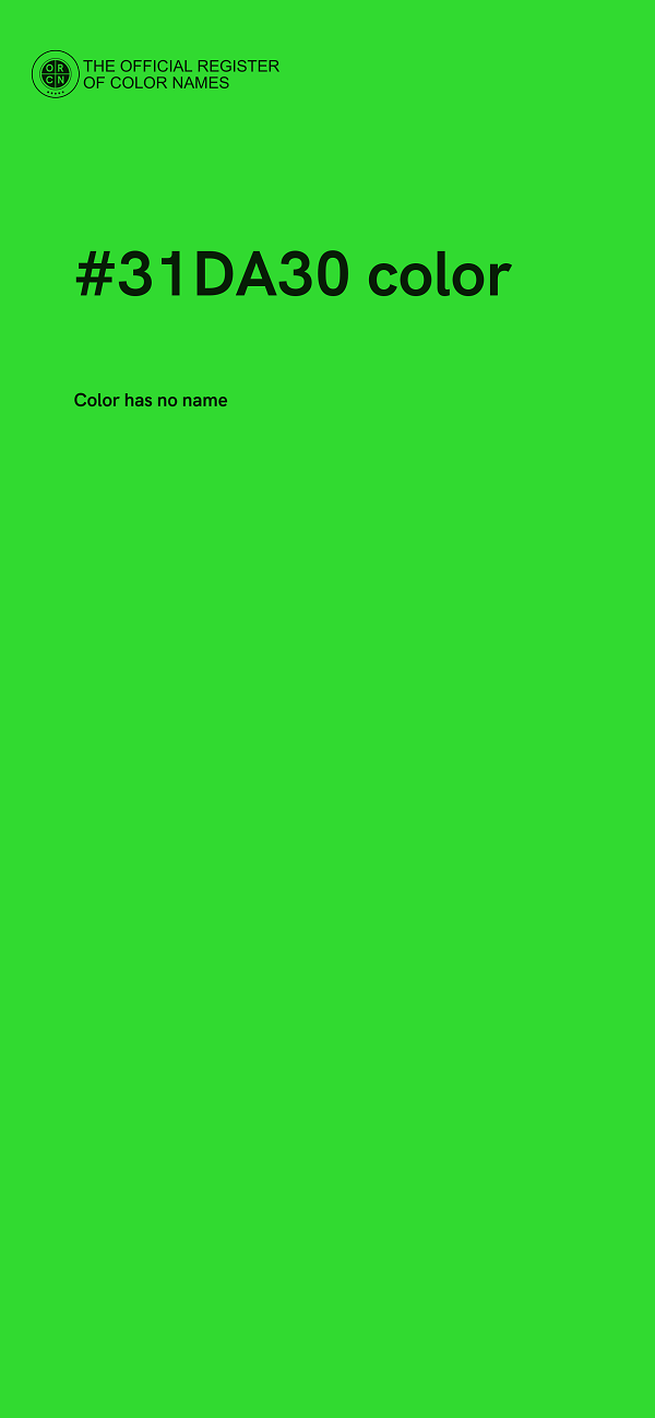 #31DA30 color image