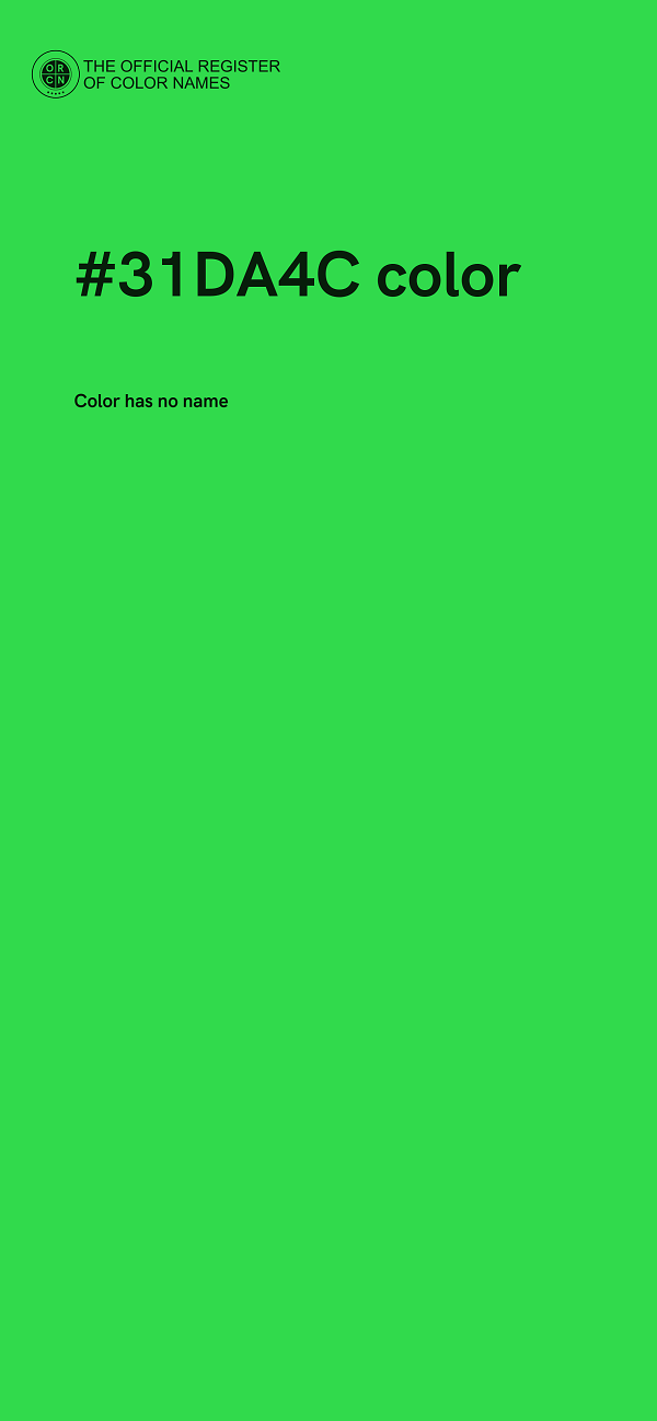 #31DA4C color image