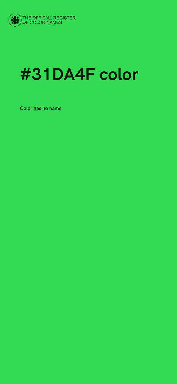 #31DA4F color image