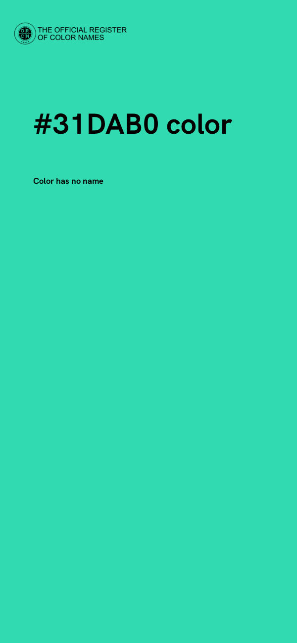 #31DAB0 color image
