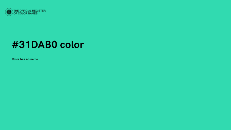 #31DAB0 color image