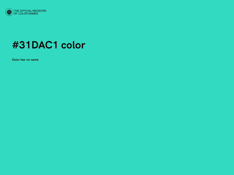 #31DAC1 color image