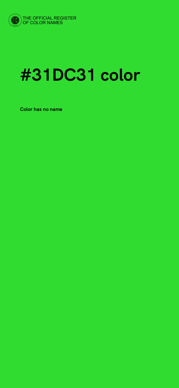 #31DC31 color image