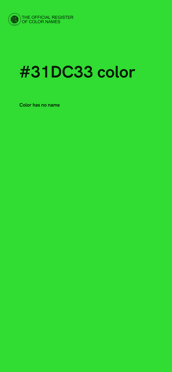 #31DC33 color image