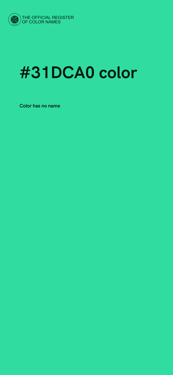#31DCA0 color image