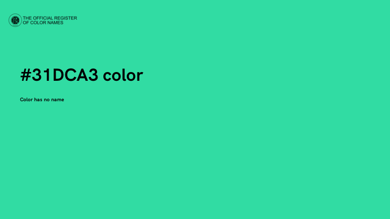 #31DCA3 color image