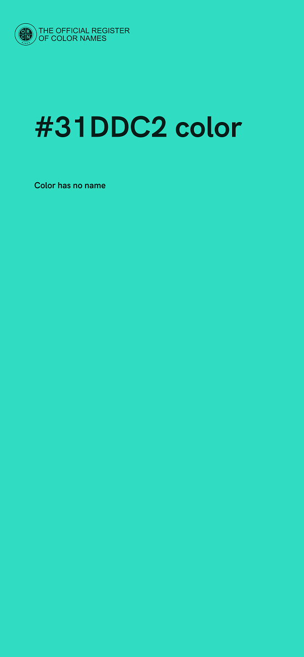 #31DDC2 color image