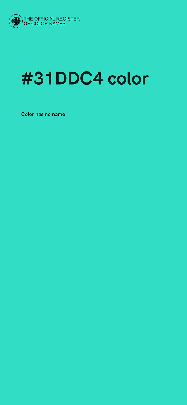 #31DDC4 color image
