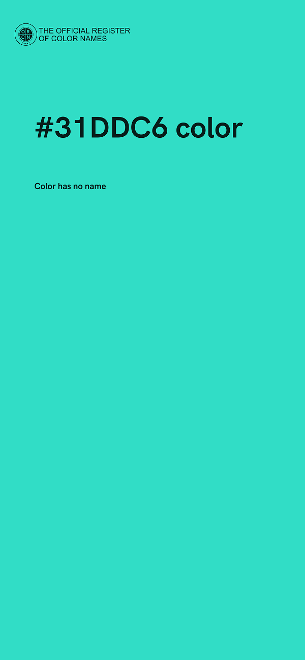 #31DDC6 color image