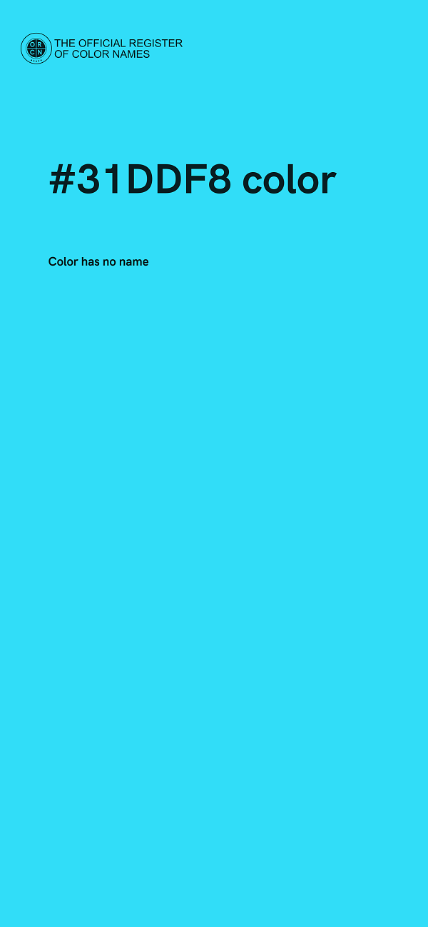 #31DDF8 color image