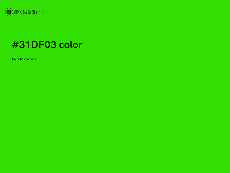 #31DF03 color image