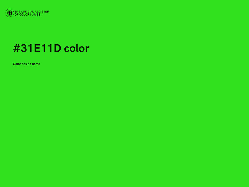 #31E11D color image
