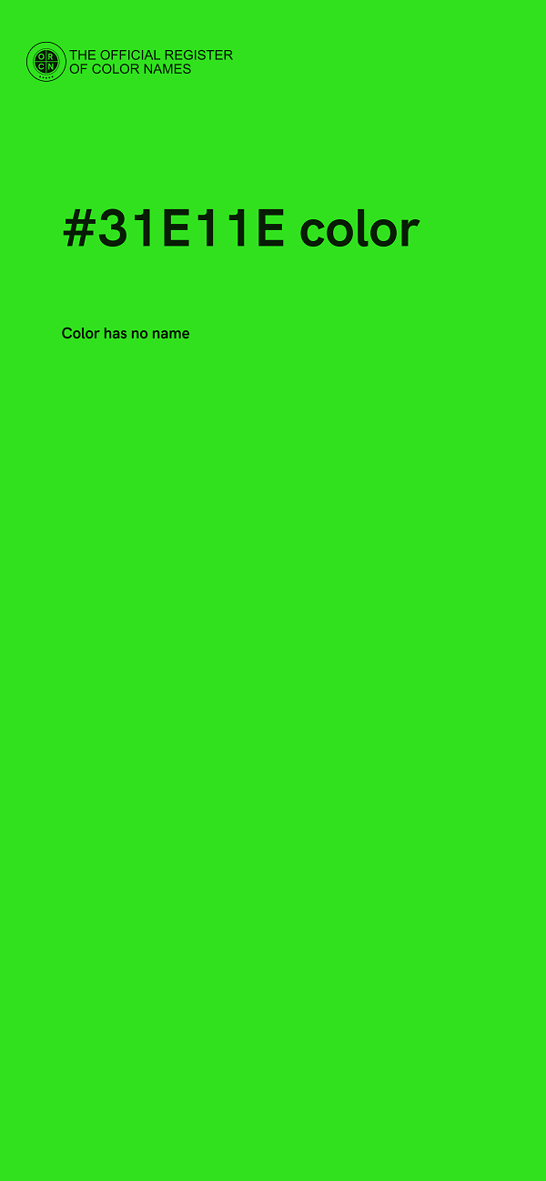 #31E11E color image