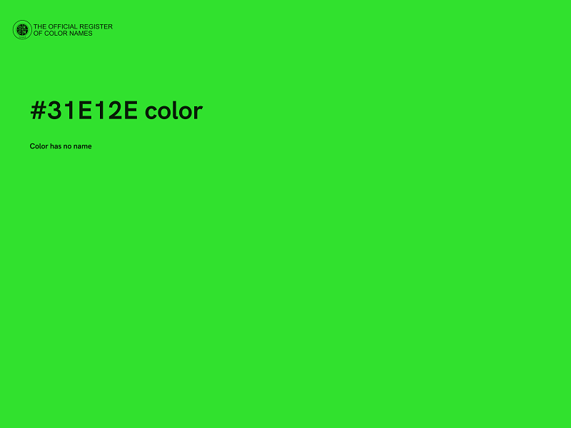 #31E12E color image
