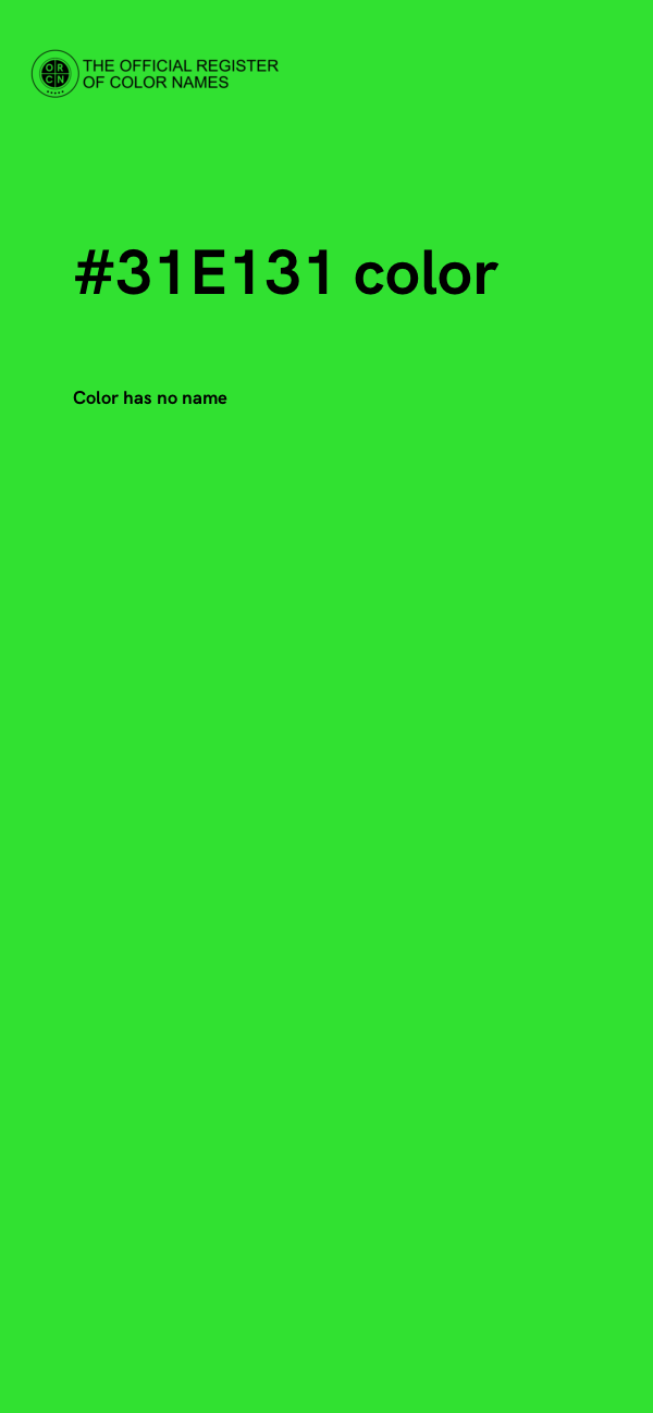 #31E131 color image