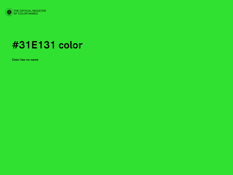 #31E131 color image