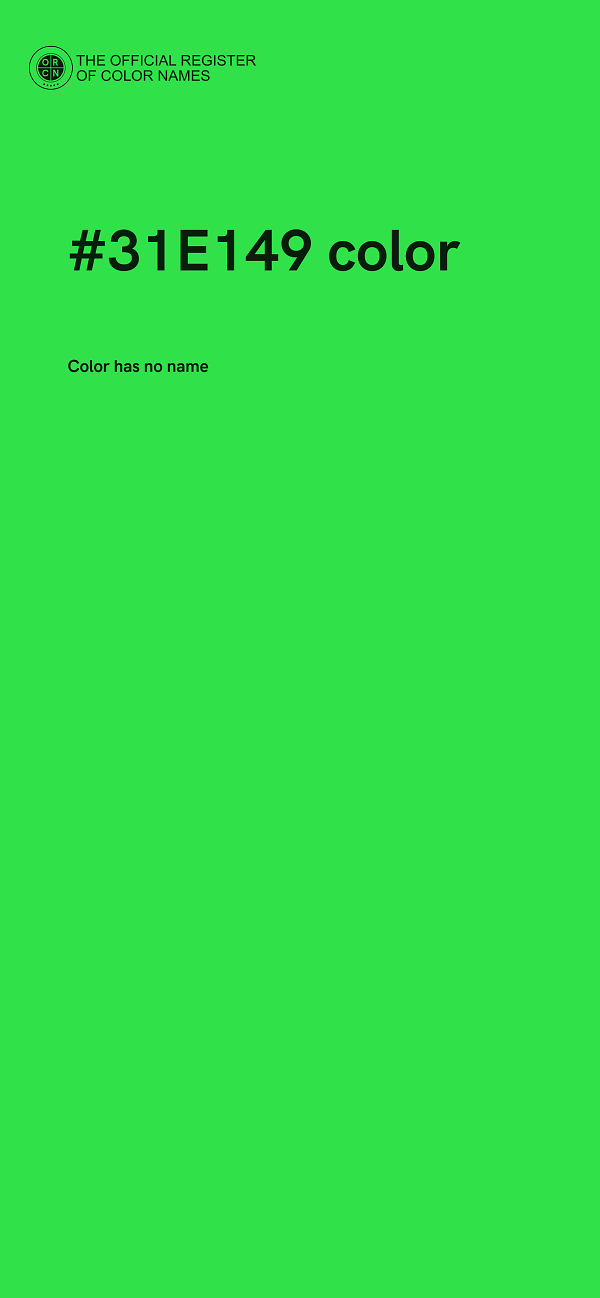 #31E149 color image
