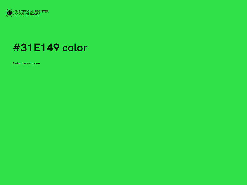 #31E149 color image