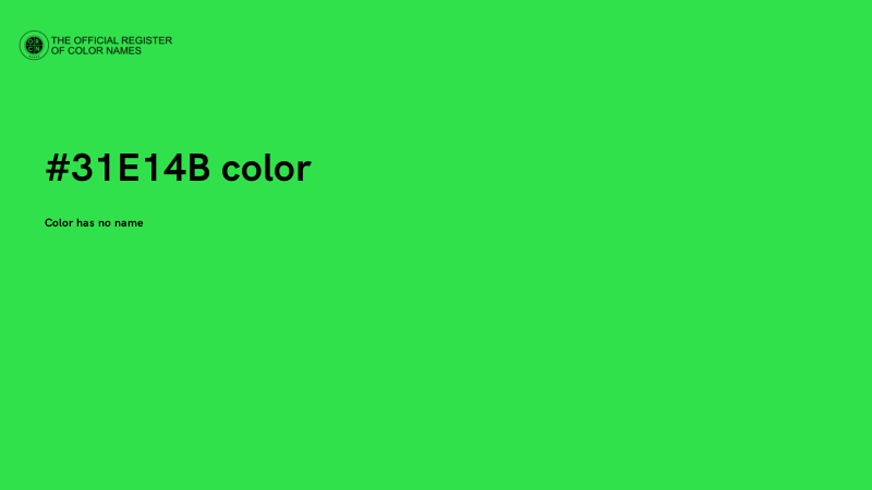 #31E14B color image