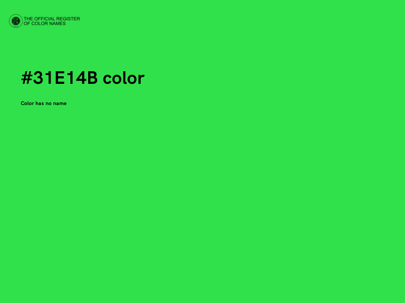 #31E14B color image