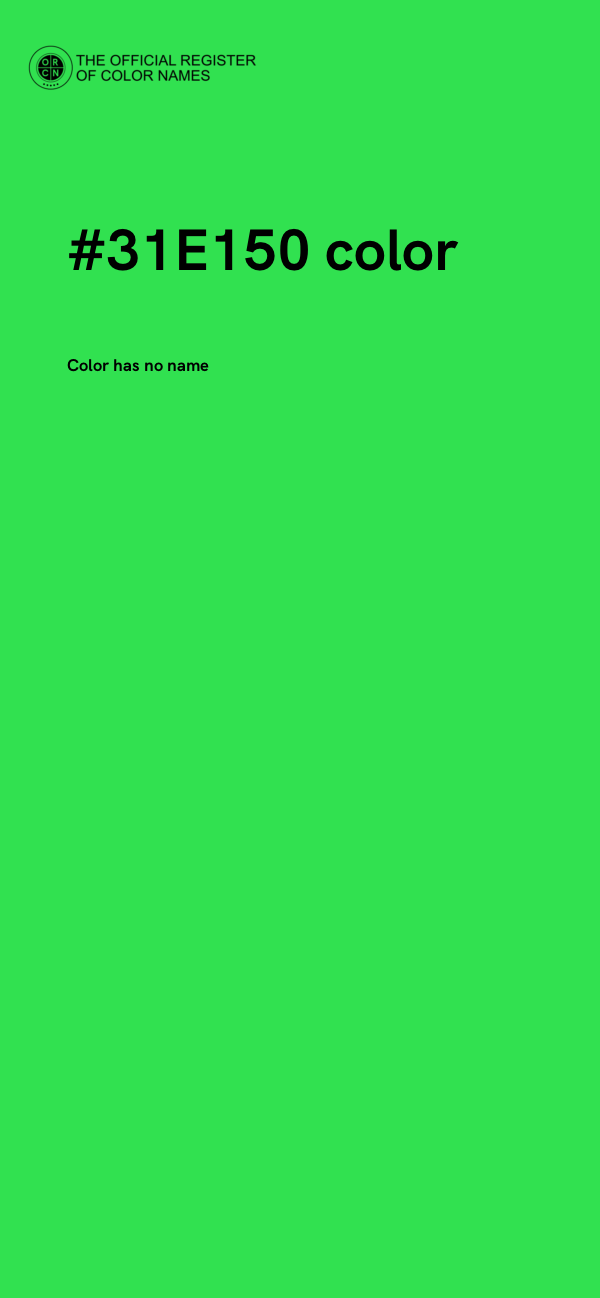 #31E150 color image