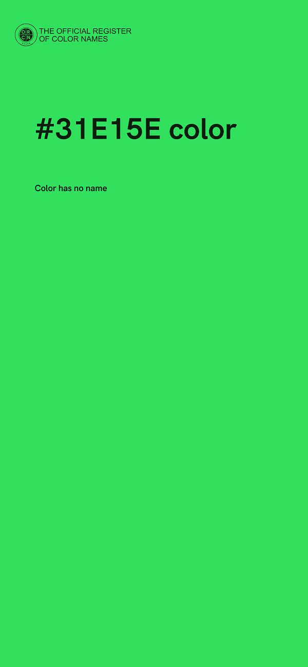 #31E15E color image