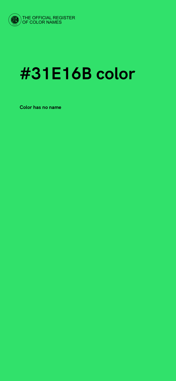 #31E16B color image