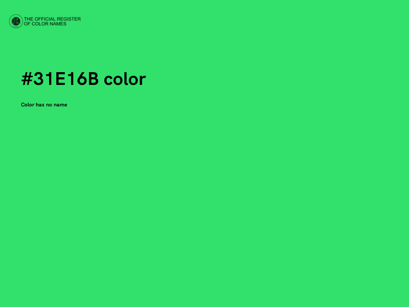 #31E16B color image