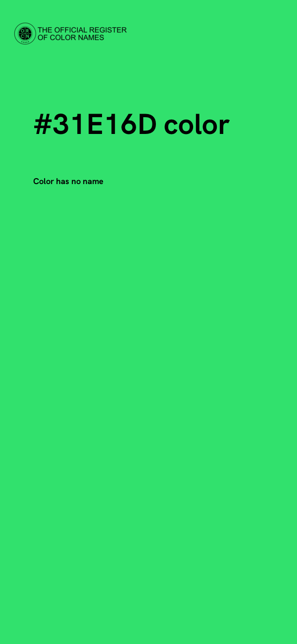#31E16D color image