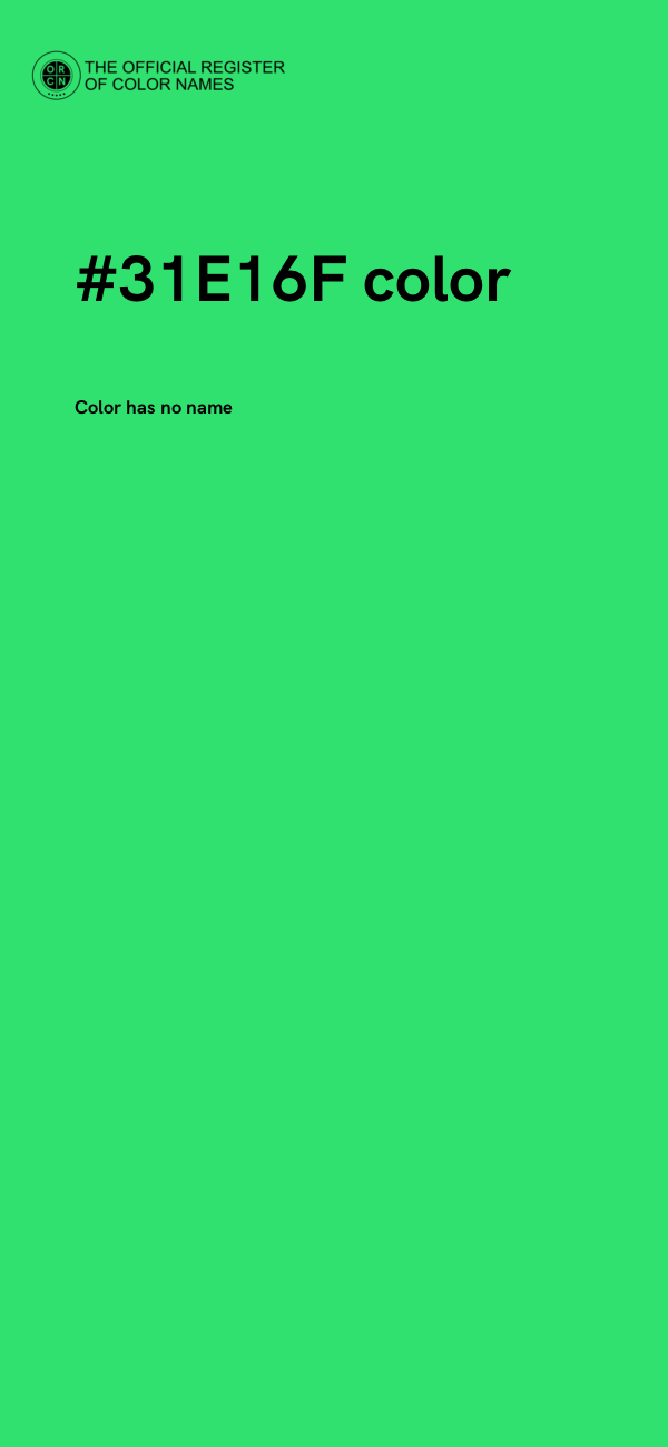 #31E16F color image