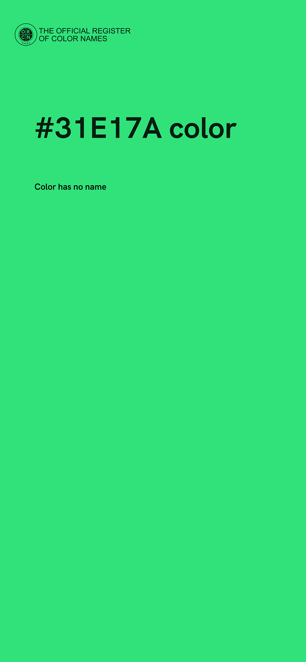 #31E17A color image