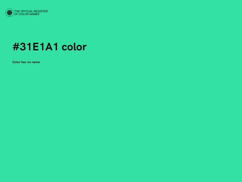 #31E1A1 color image