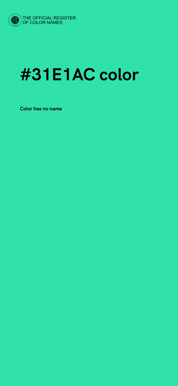 #31E1AC color image