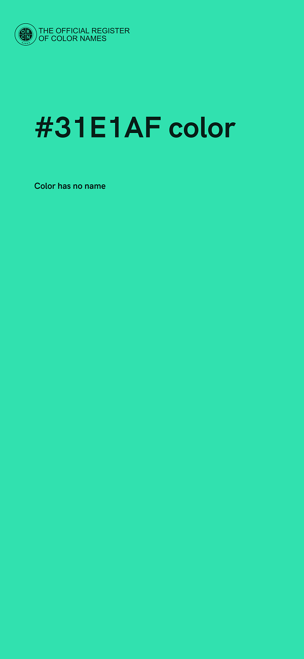 #31E1AF color image