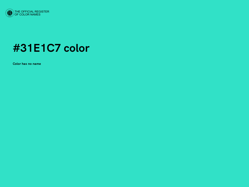 #31E1C7 color image