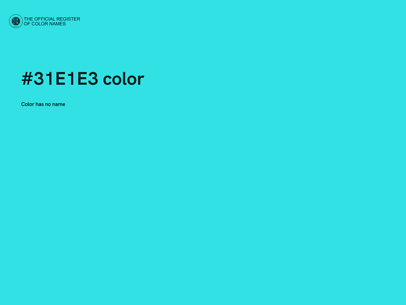 #31E1E3 color image
