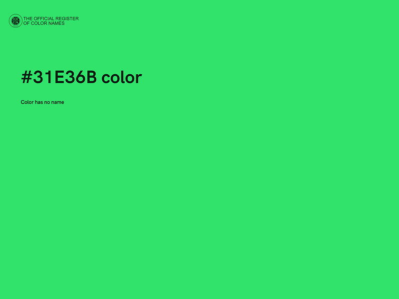 #31E36B color image